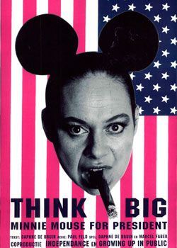 Poster Think big; Minnie Mouse for President 